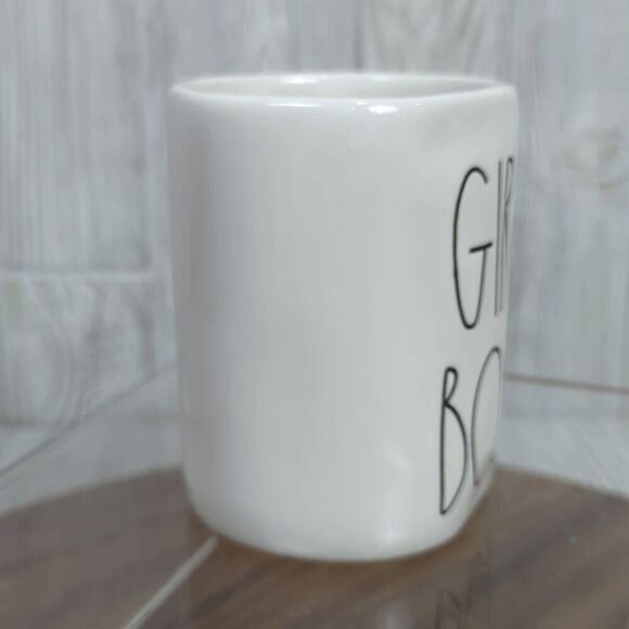 Magenta by Rae Dunn White Porcelain Girl Boss Tea Cup Mug - Picture 2 of 6